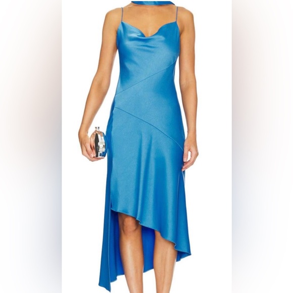 Alice + Olivia Dresses & Skirts - Alice + Olivia Royal Blue Asymmetrical Midi Dress size 0